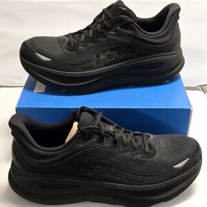 Hoka Mens Bondi 9 Black Men's Size 14
